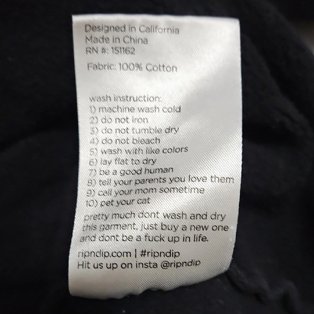 Ripndip Size Large Black Hoodie Save The World Earth Patches - Picture 8 of 13